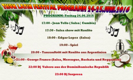 Programm Freitag Thun Latin Festival